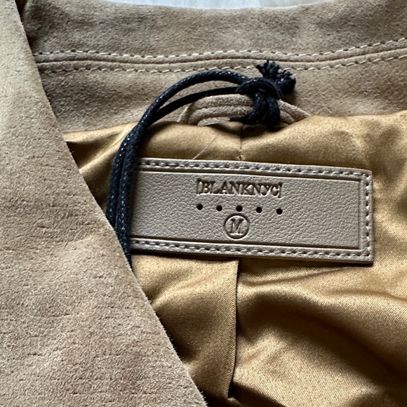 Blank NYC Women's Tan Real Suede Jacket - Picture 2 of 11